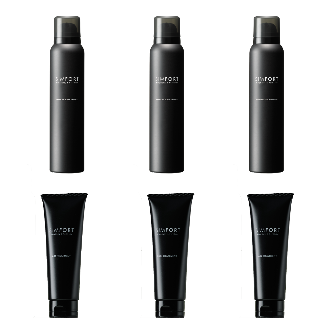 SIMFORT 3 SHAMPOO & CONDITIONER PACKs
